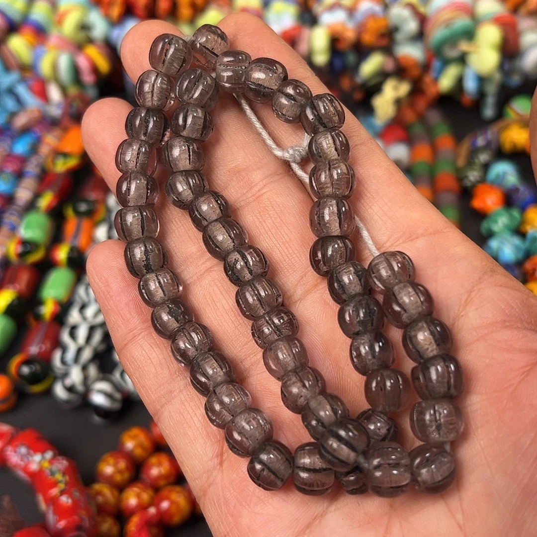 琉璃非金属粉色瓜珠