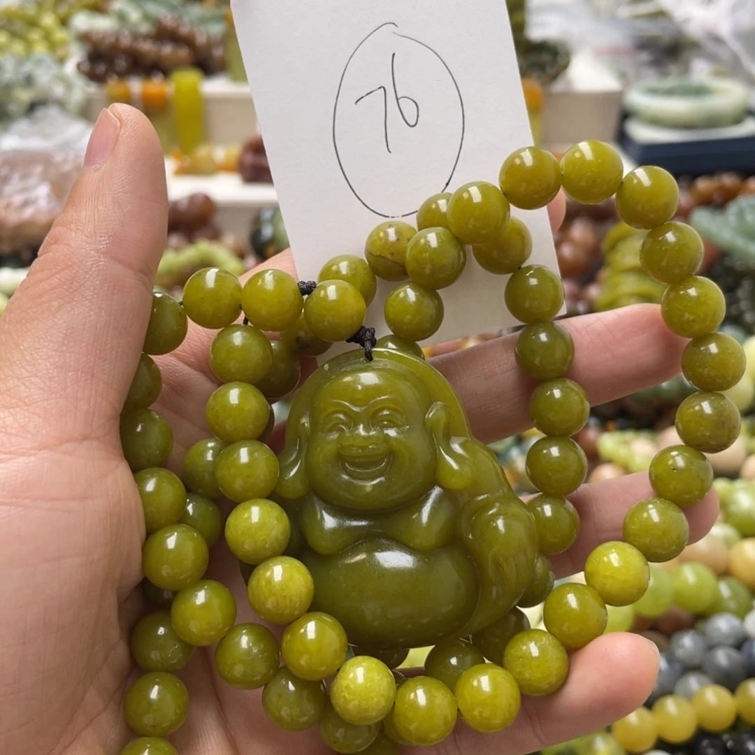 蛇纹石玉手链未镶嵌