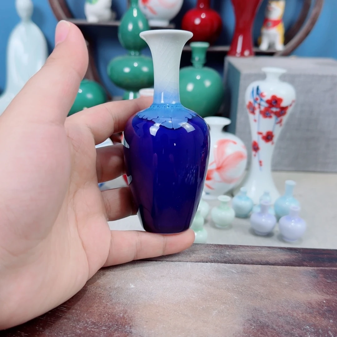 陶瓷手工小花器摆件