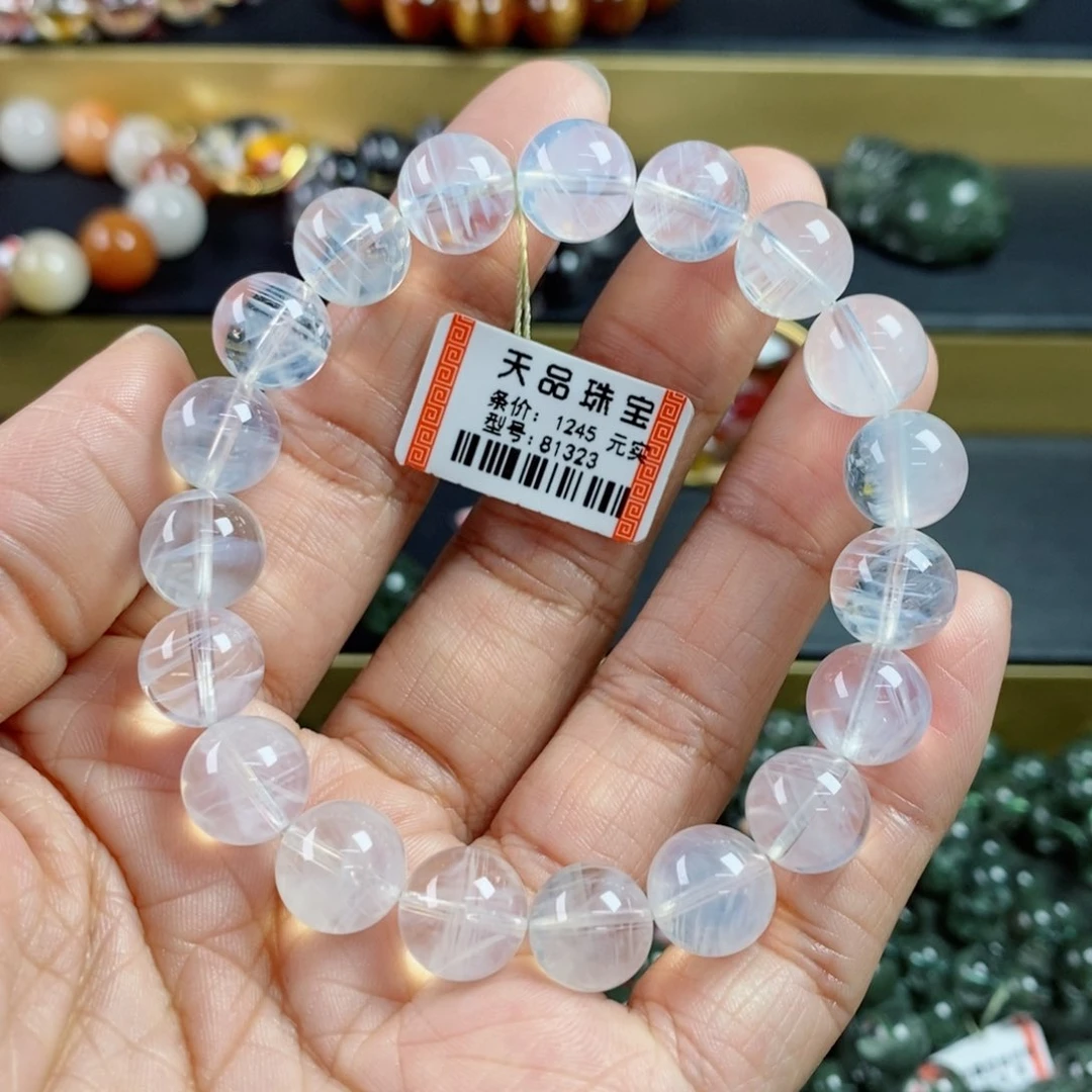 水晶手链未镶嵌七**崽蓝针手链81323