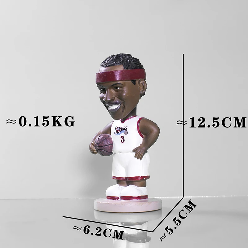 nba球星公仔科比詹姆斯手办公仔礼品工艺品树脂家居创意摆件人偶