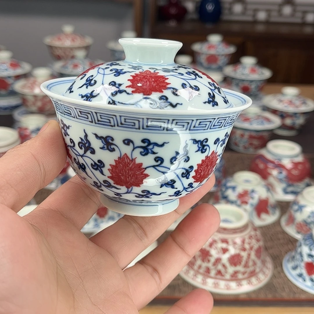 梁***三陶景德镇陶瓷青花釉里红