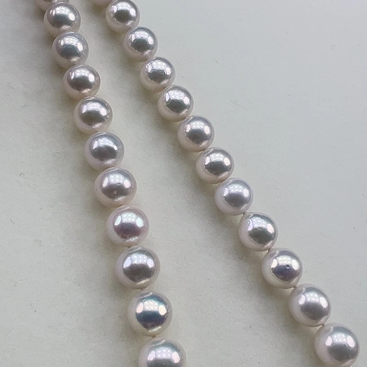 淡水珍珠银S925镶嵌项链➕9-10高品极光炫彩澳绿