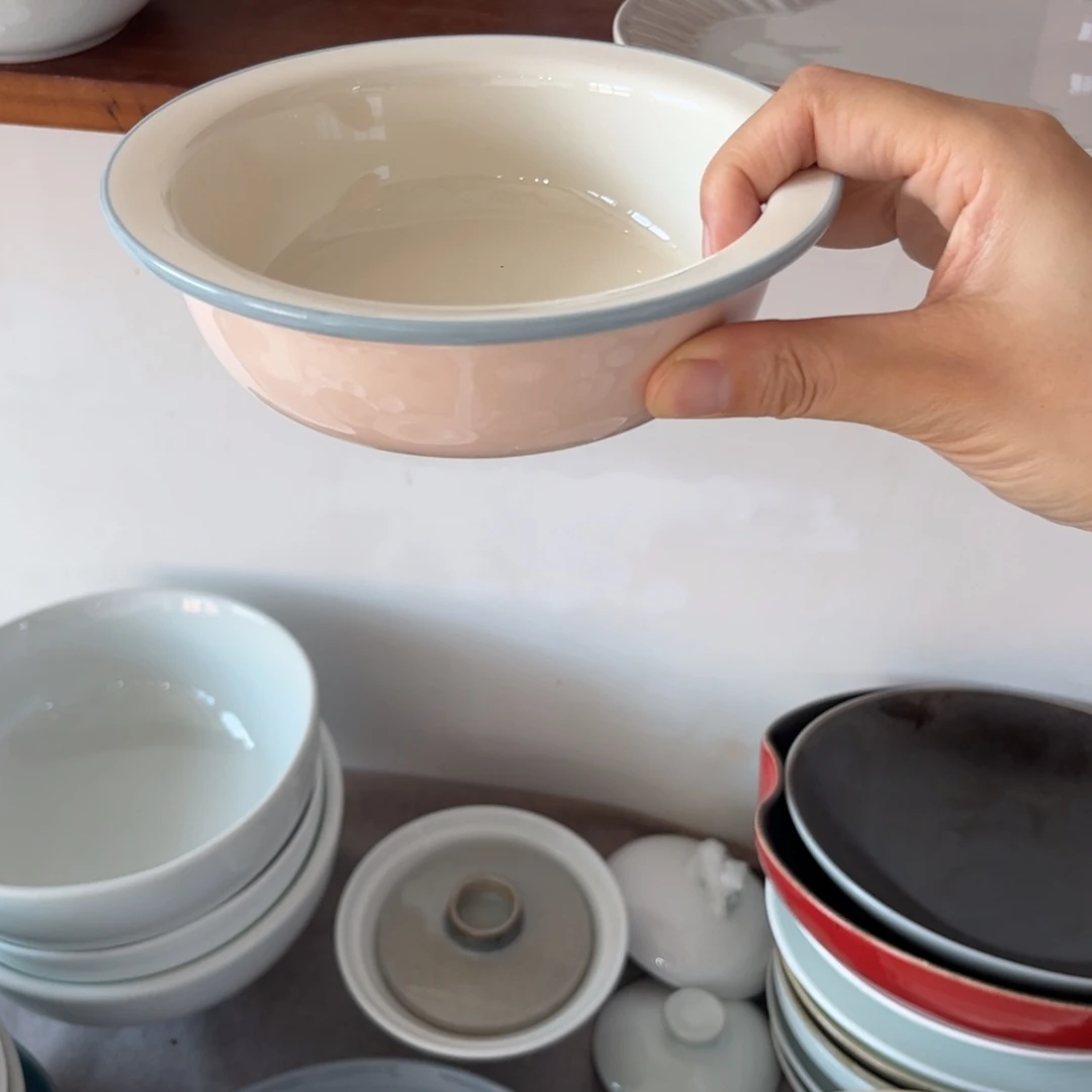 瓷景德镇粗陶复古盘碗微瑕