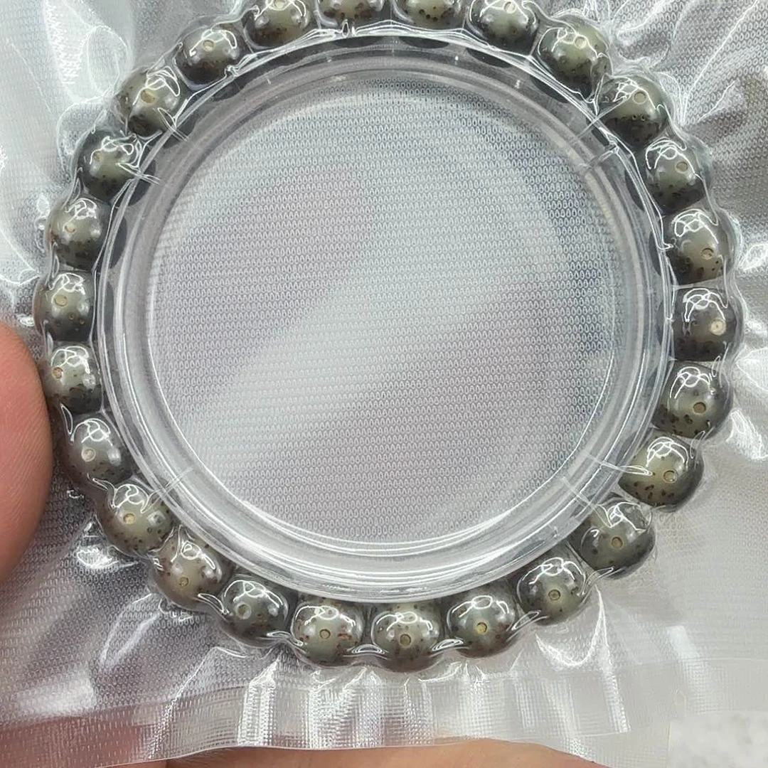 星月菩提手串32殿堂黑冰星月菩提单圈0.9