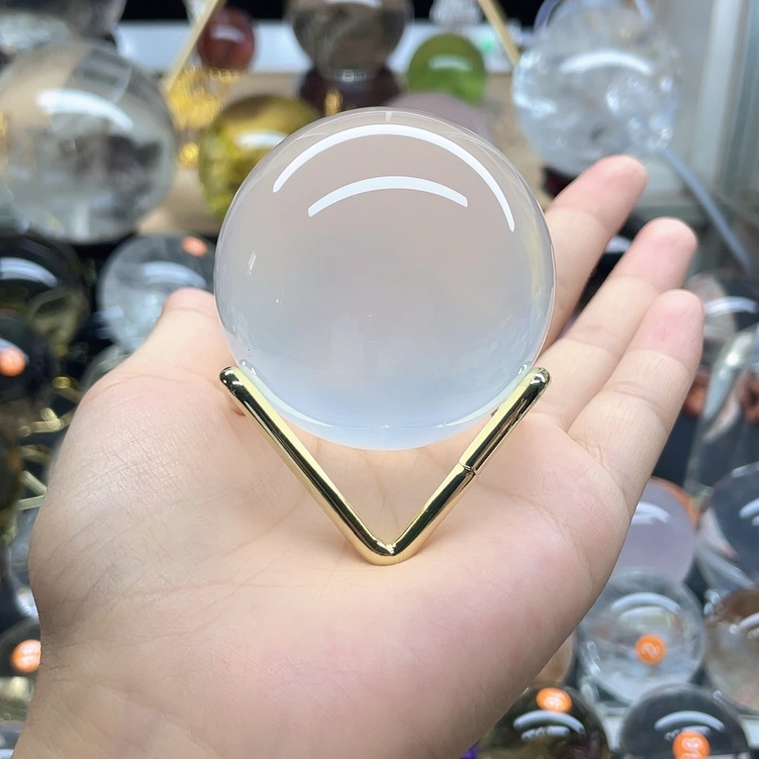 未镶嵌珠宝半成品水晶奶白55彩针