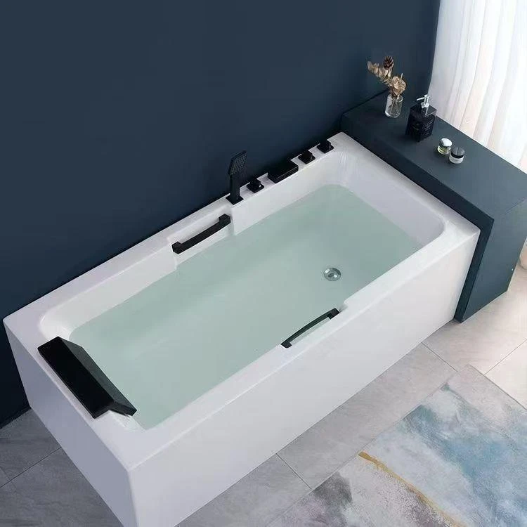 亚克力独立式免安装一体成型无缝浴缸家用酒店水疗加厚可移动浴盆