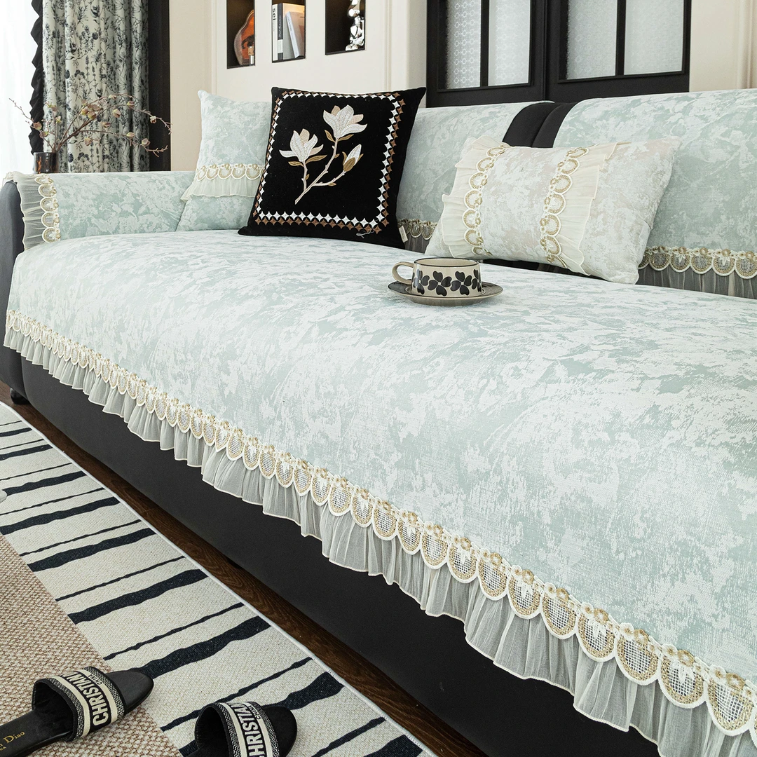 法式沙发垫2025新款轻奢高级感防滑坐垫子四季通用直排皮沙发套罩