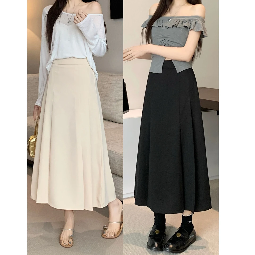 8035-春夏季新款微胖显瘦女装半身裙