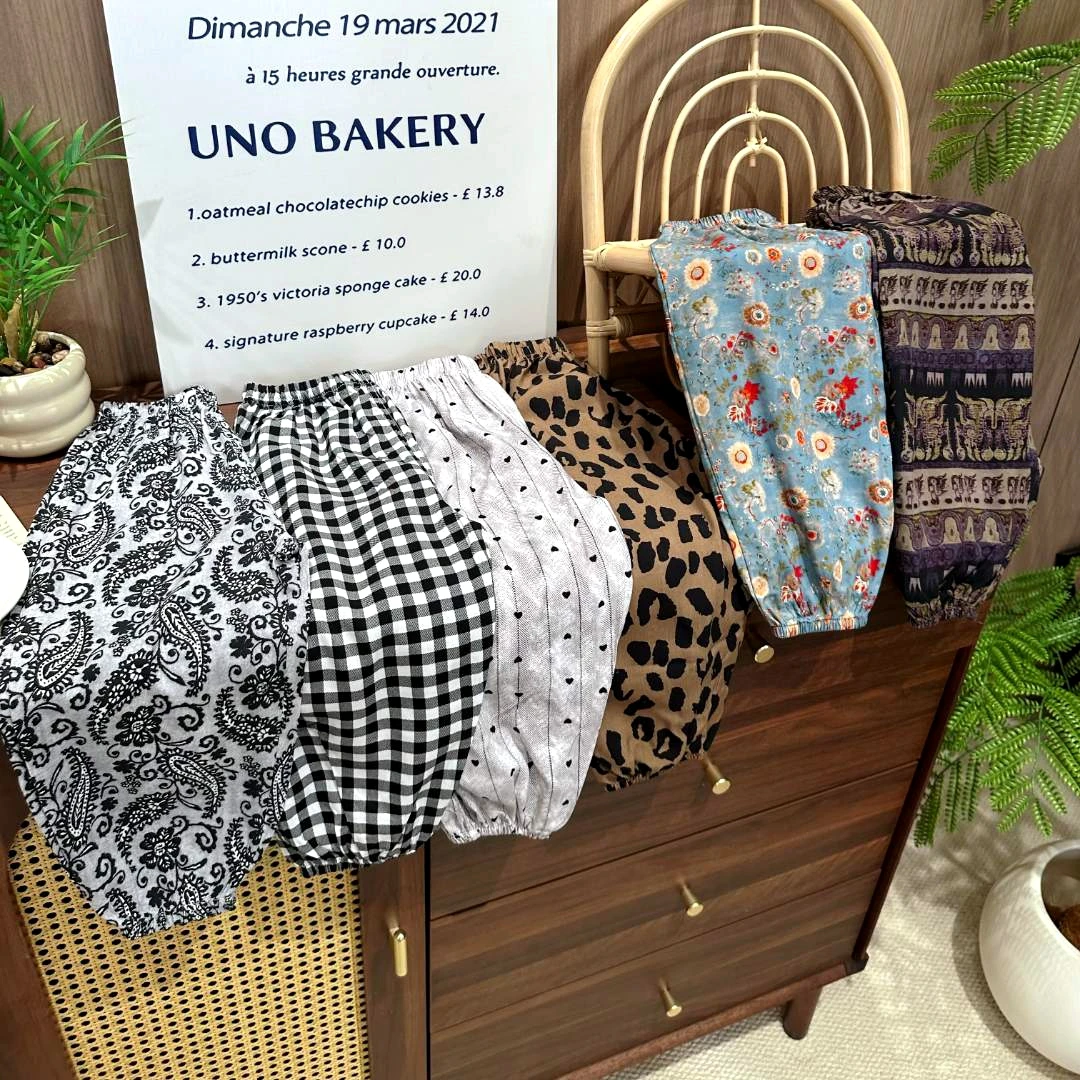 【糯七】儿童人造棉棉绸长裤防蚊裤夏轻薄透气男女童百搭垂感休闲裤