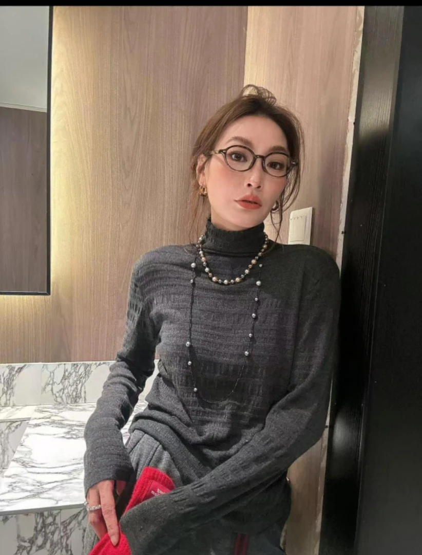 兰姐家～高领显瘦洋气减龄内搭打底衫9031