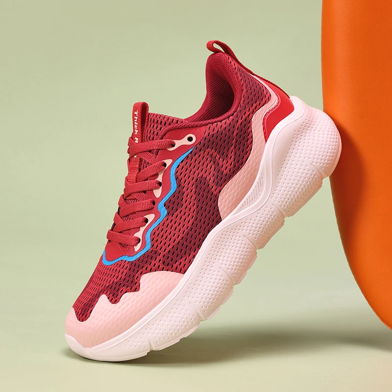 厚跑春秋爆款运动高弹力视频百搭休闲跑鞋透气呼吸减震专业跑步鞋