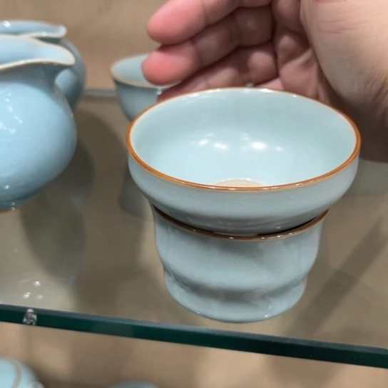 瓷片陶瓷茶具汝瓷茶具