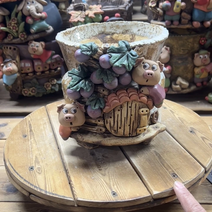 嘻哈多肉花盆百搭好看