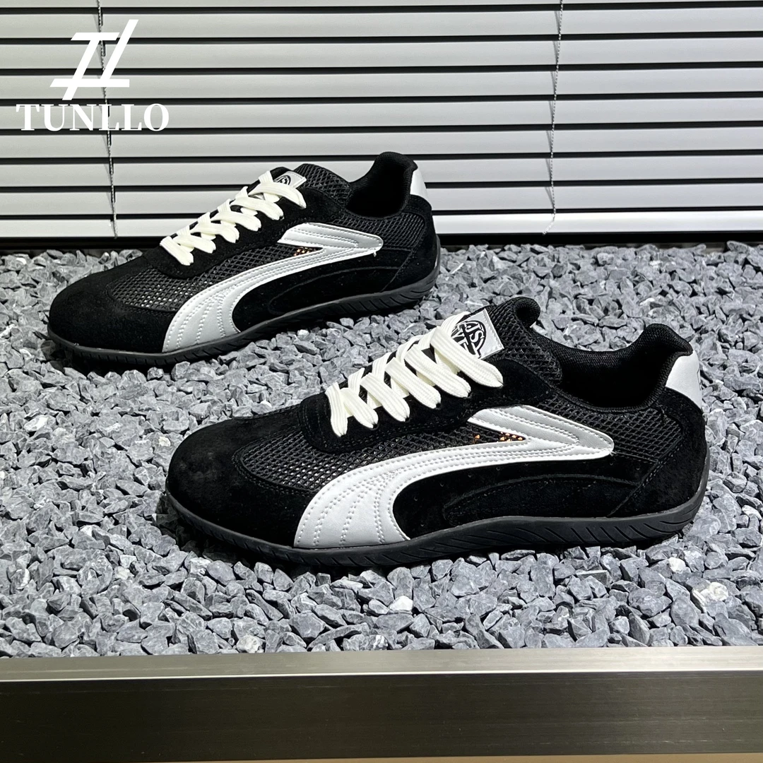 时尚透气网面德训鞋男夏季新款轻便软底低帮百搭防滑舒适赛车鞋男