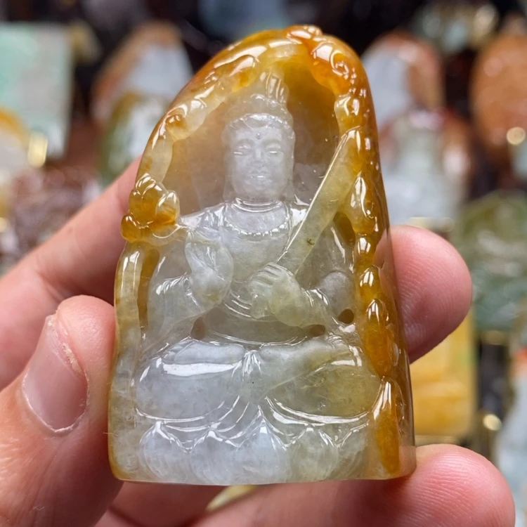 【闪购商品】翡翠未镶嵌颈饰缅甸翡翠A货吊坠