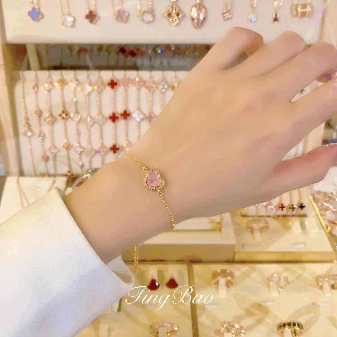 铜合金贝壳手链 时尚爱心手链FS1181轻奢百搭精致小众气质