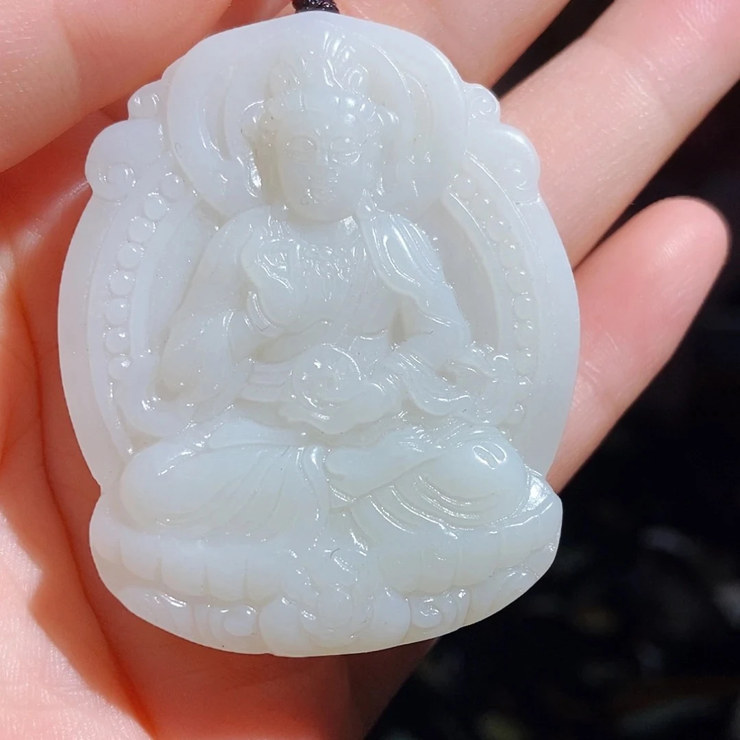 南海观音祈福纳财吊坠