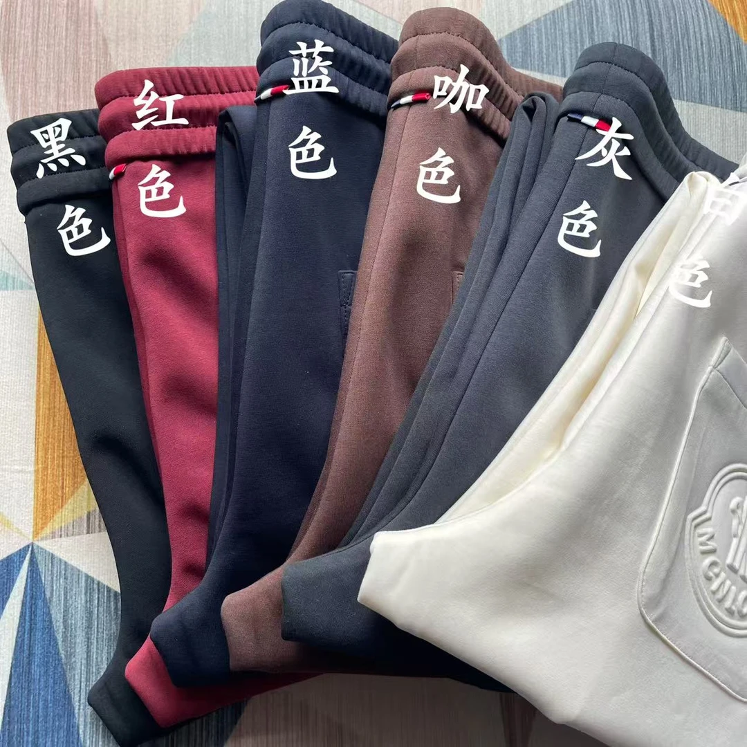 子涵创潮男士口袋休闲裤高腰保暖休闲裤百搭灰色蓝色运动春秋