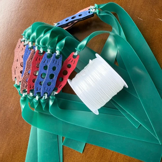 精选暴力冰绿扁皮筋，回弹快抗冻耐寒，做工精良拉锯稳定不卸力