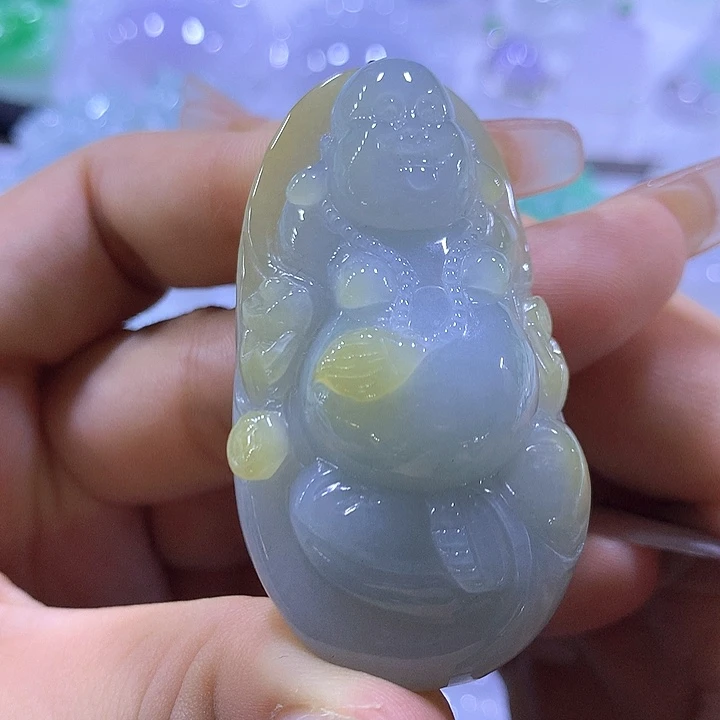 颈饰未镶嵌翡翠天然翡翠A货吊坠