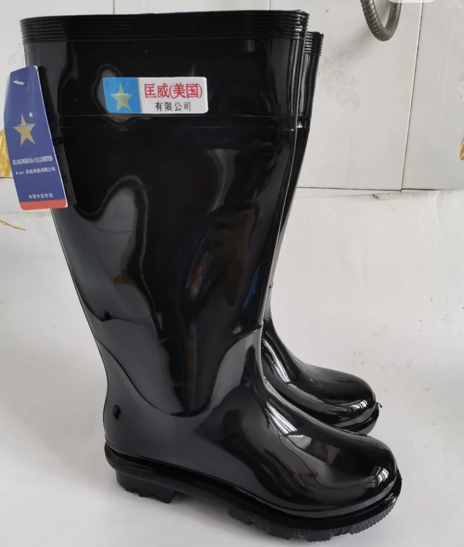 男款水鞋雨靴高筒防滑耐磨劳保胶鞋厚底（新疆西藏青海不包邮）