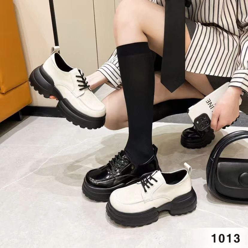 （3号）轻奢高端气质真皮女鞋厚底复古百搭休闲