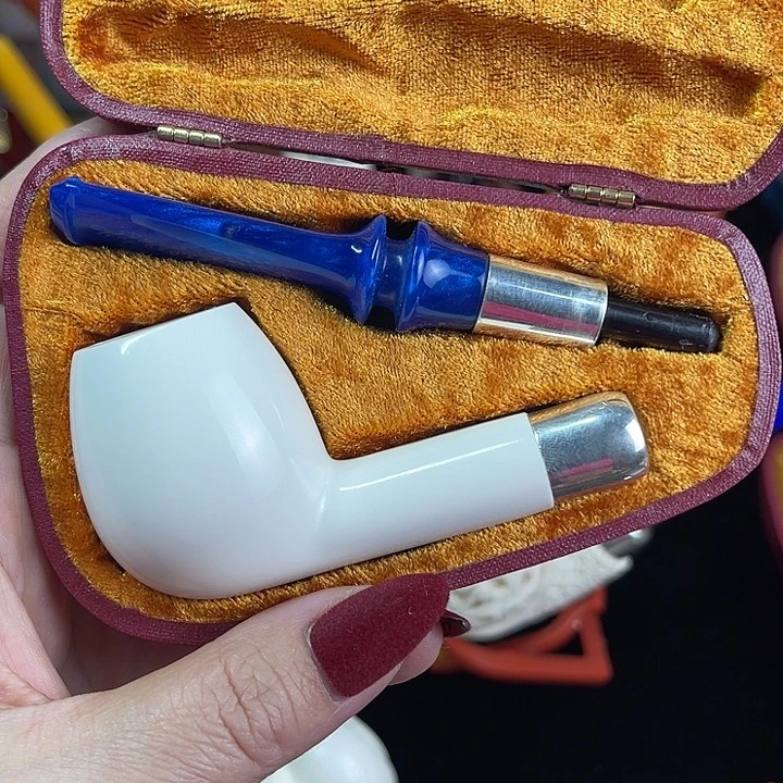 海泡石烟斗中号军插苹果06