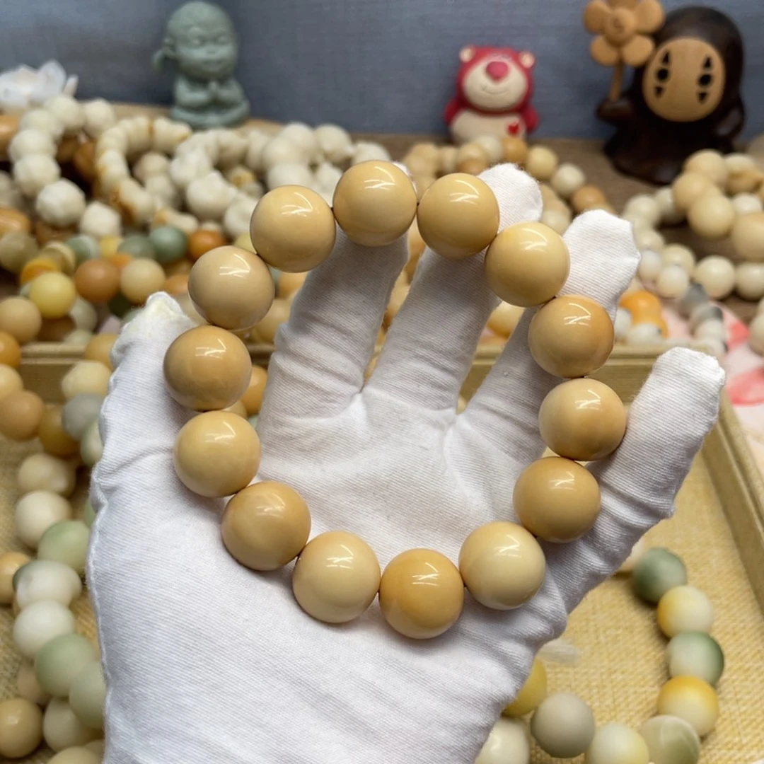 菩提根/象牙果吊坠18干磨小瑕疵牙果圆珠372