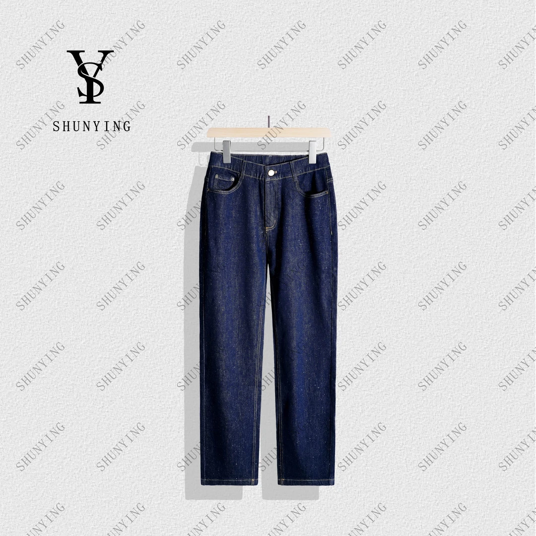 【顺瀛】裤型满分~高腰显瘦时尚舒适休闲牛仔裤SY66NZK5117