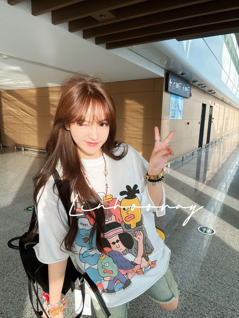 【sKycaptian】25夏日轻薄高级抽象艺术家短袖宽松t恤#SK02383