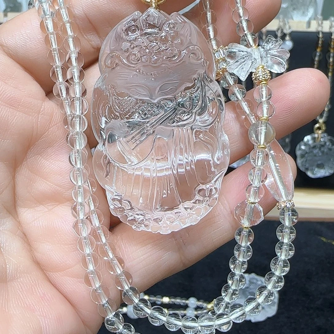 水晶未镶嵌颈饰天然
