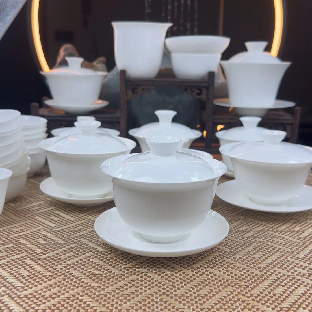 盖下150ml骨瓷超薄胎盖碗