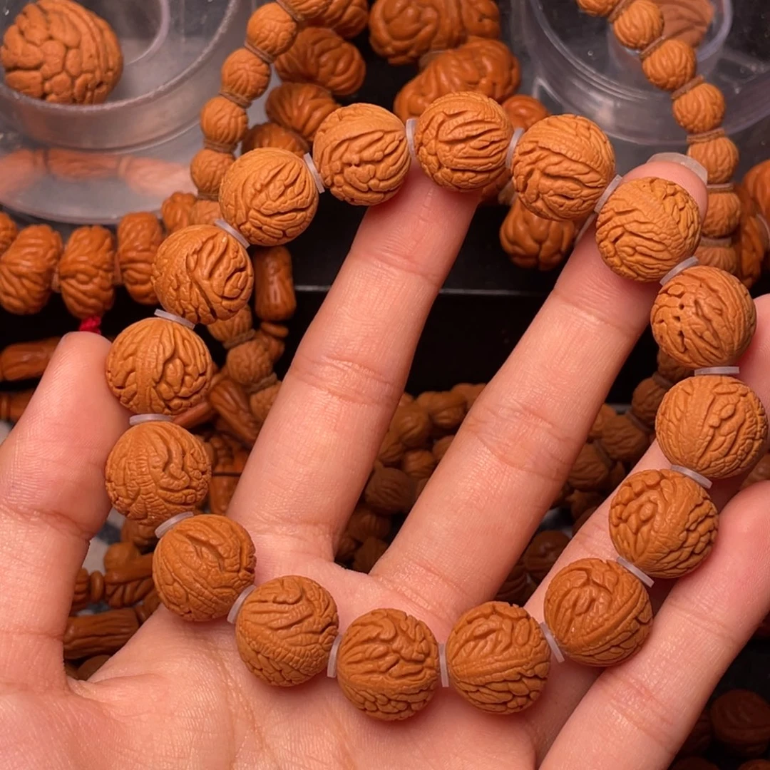 木质类秦岭核桃密纹绣球