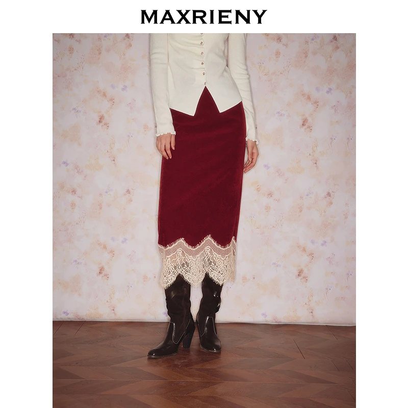 MAXRIENY【商场同款】2025冬半裙