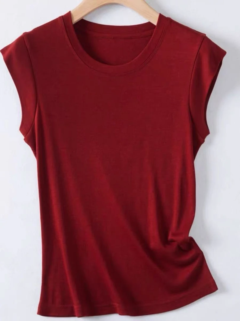 巨显白红色飞飞袖txu