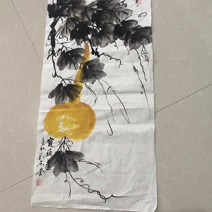 国画四尺四开手绘花鸟