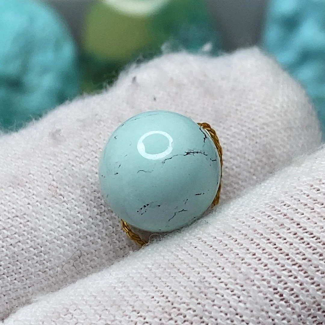 绿松石未镶嵌天然原矿 带武汉地大证书