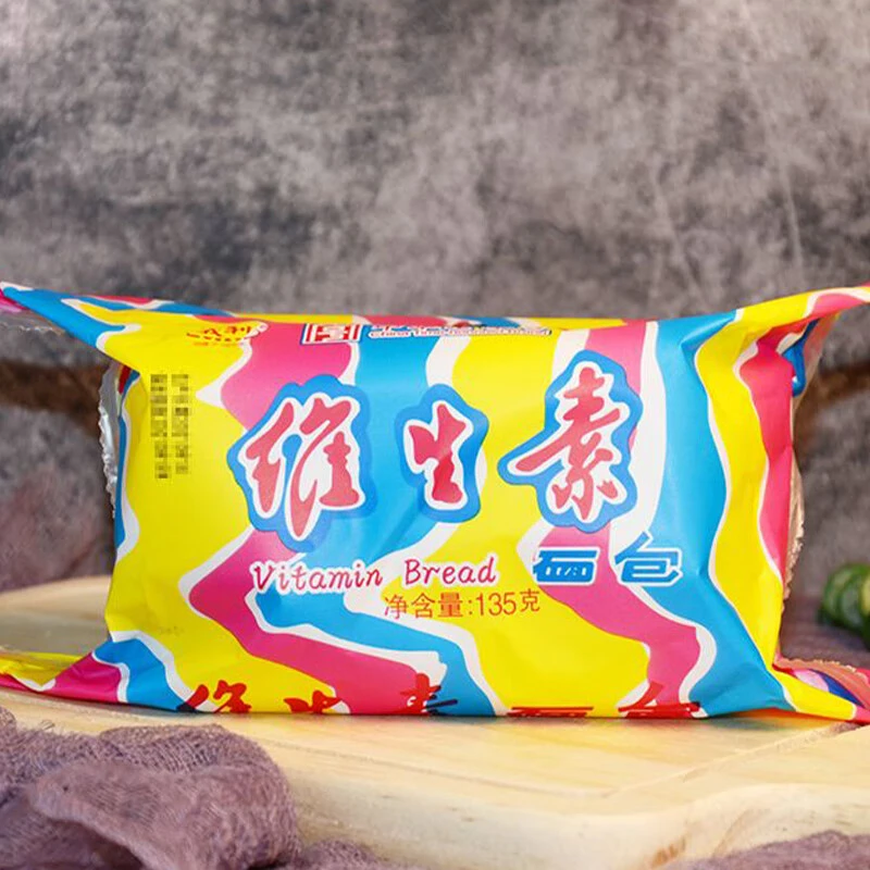 义利维生素面包老北京传统135g*4包经典面包早餐中华老字号