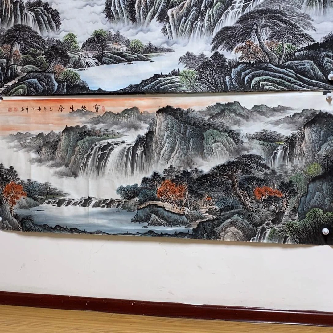 国画超*哥1.8米长的宝地生金