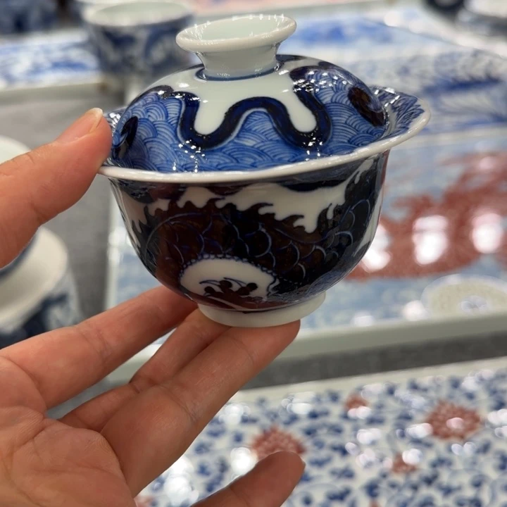 【闪购商品】鄔**黑景德镇手工手绘陶瓷