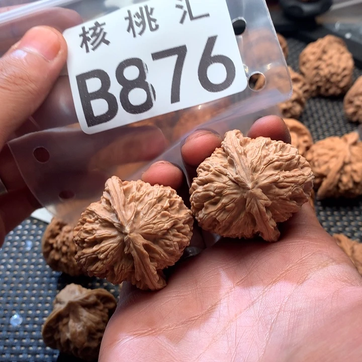 吊坠文玩核桃白狮子