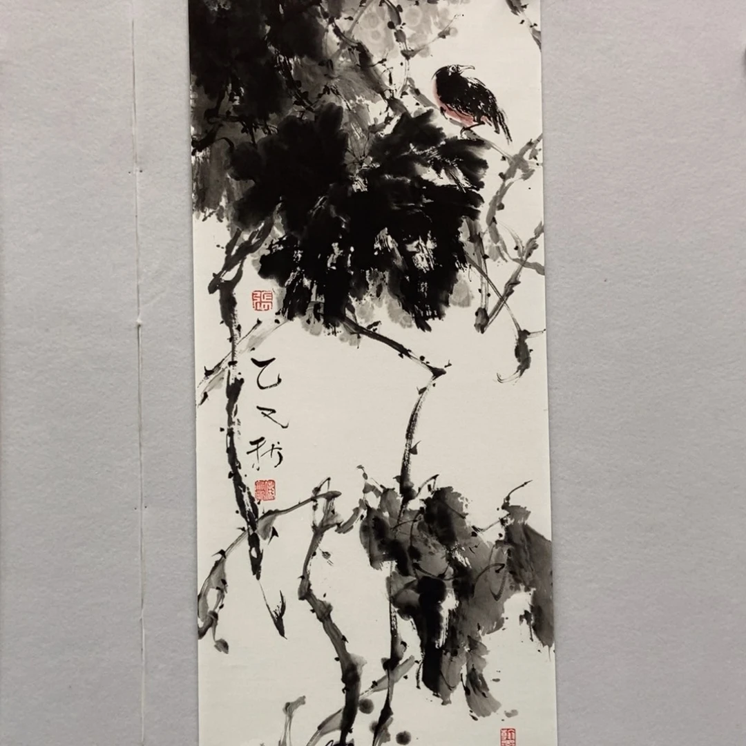 觀***濤国画墨鱼精品墨鱼精品
