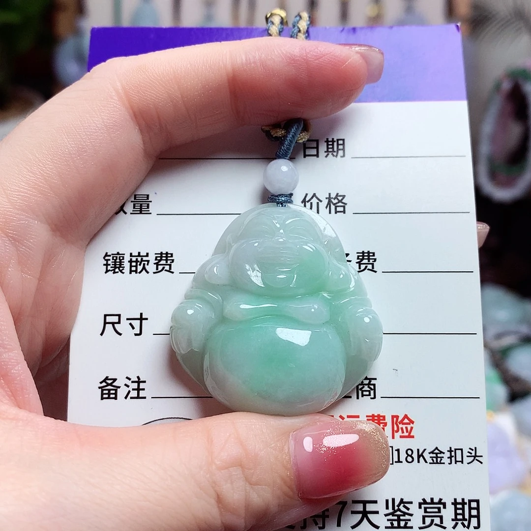 颈饰未镶嵌翡翠佛公15