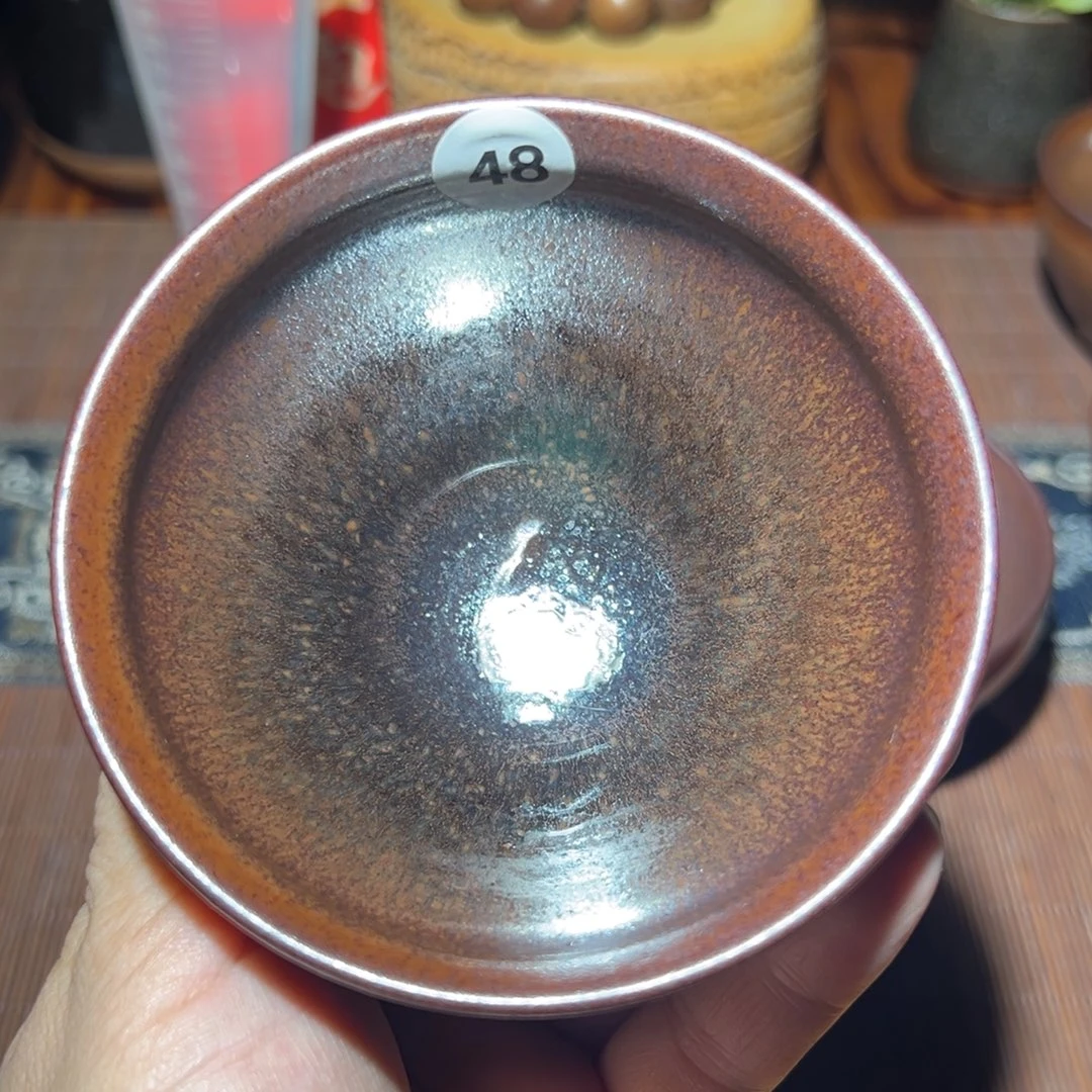 茶盏顺阳里龙窑柴烧建盏铁锈