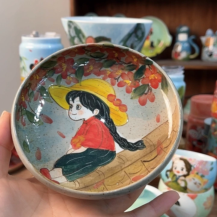 陶景德镇釉下手绘陶瓷