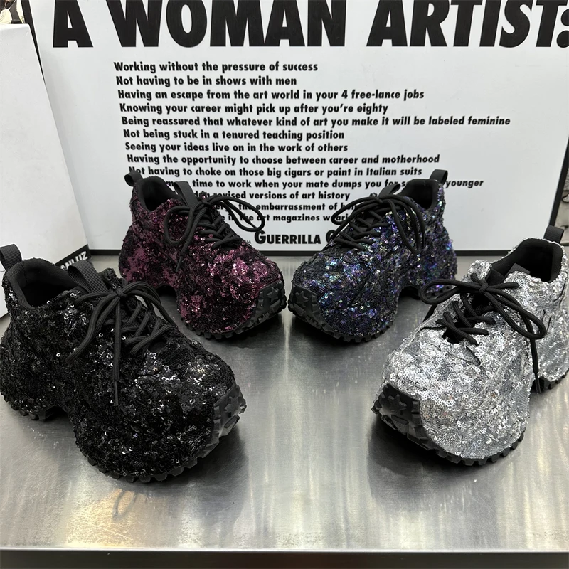 女士女款时尚透气厚底百搭新款高定欧货网红舒适秋冬秋季潮流潮鞋