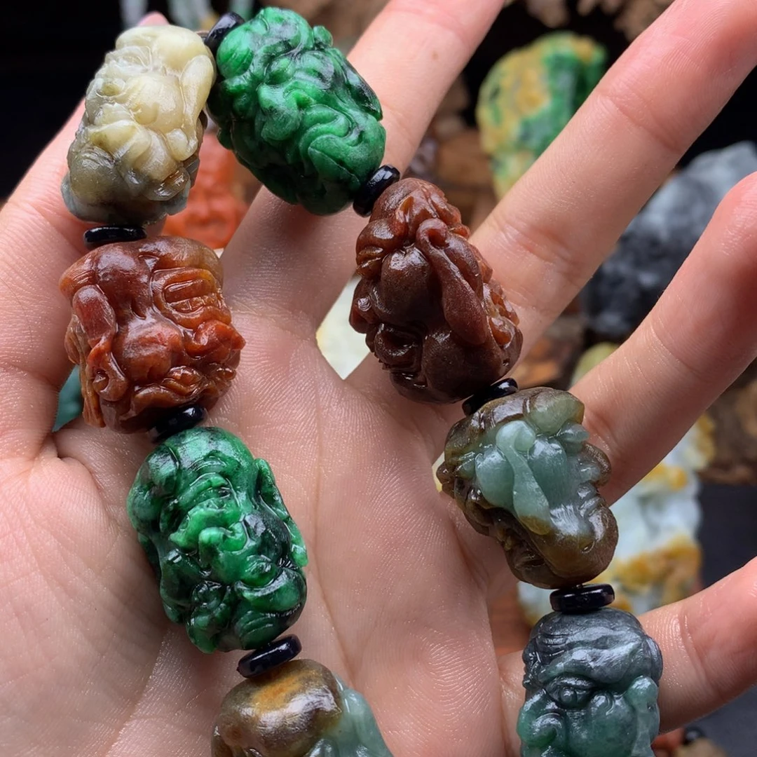 用***7定制翡翠未镶嵌翡翠