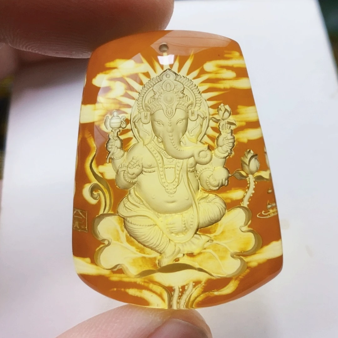 【闪购商品】金珀吊坠(不含链)未镶嵌