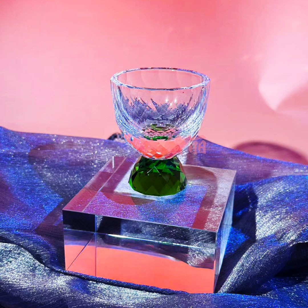 星芒棱境Stella Prism系列-绿色菱形纹主人杯茶杯